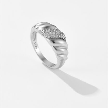 Versatile Design Geometric Irregular Spiral Ring - Image 3