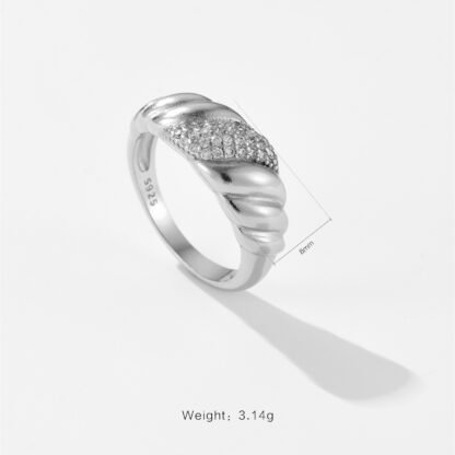 Versatile Design Geometric Irregular Spiral Ring - Image 6